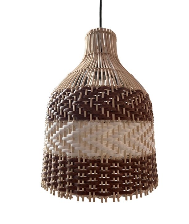 COLGANTE RATTAN 30CM X 39CM E27